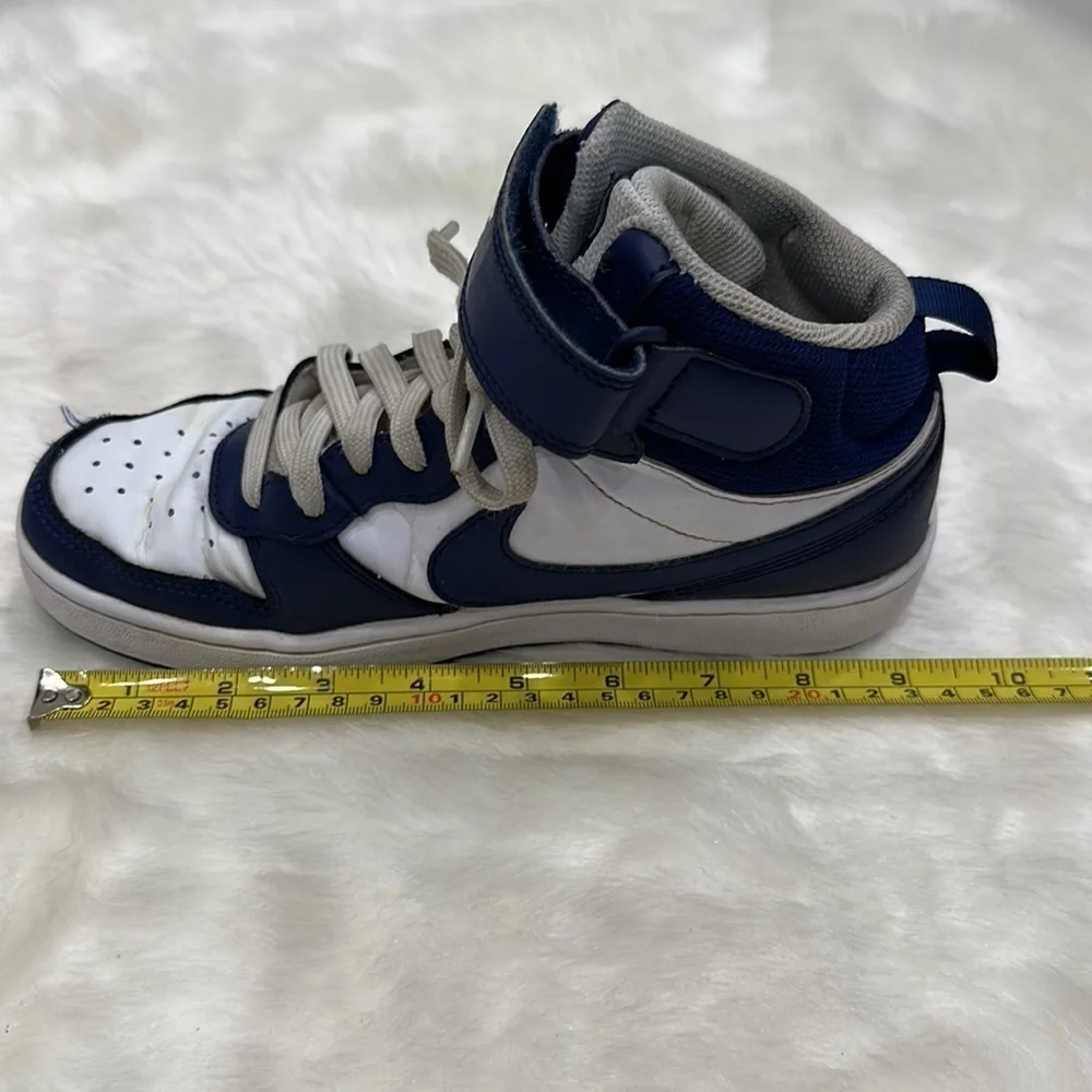 Nike Court Borough Mid 2 White Blue Youth Sneakers